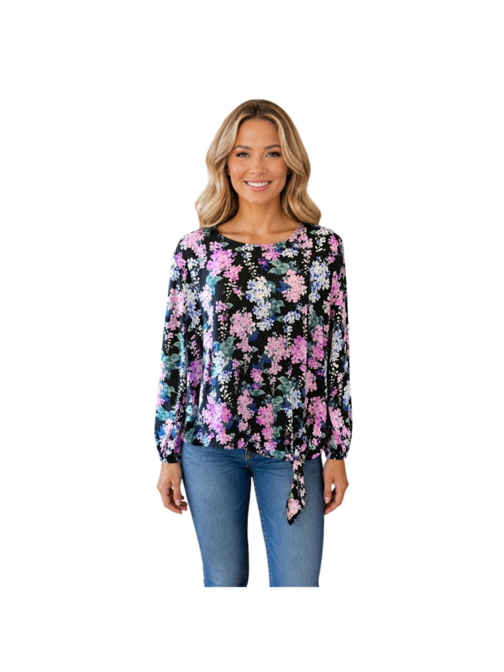 NWT talbots XLP XL PETITE colorful floral sz tie slub top summer career casual
